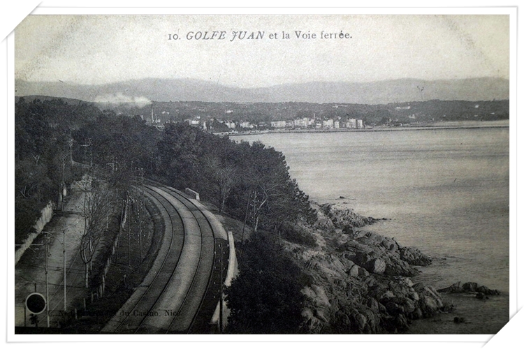 La RN7 et la voie entre GJ et Cannes