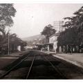 La gare de Golfe depuis l'ancien passage à niveau