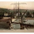 Voilier marchand avec bateau de pêche au 1er plan