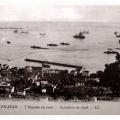 Vue générale avec des bâtiments de l'Escadre depuis le boulevard des Horizons