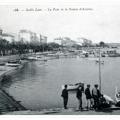 Belle CPA animée avec des pêcheurs et des passants