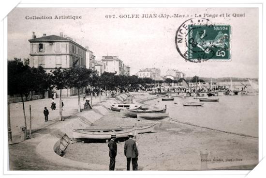 Vue depuis le quai St Pierre sur le port et l'ancien bd maritime