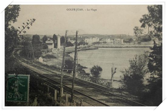 Vue sur les plages depuis la hauteur du pont de l'Aube