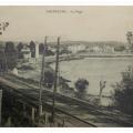 Vue sur les plages depuis la hauteur du pont de l'Aube