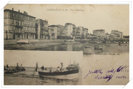 Vue sur le port et les bateaux de l'Escadre française